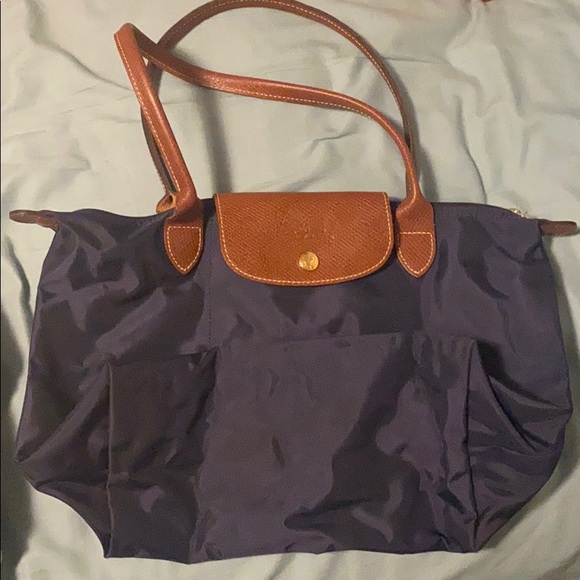 Navy smaller long champ bag - Picture 1 of 3